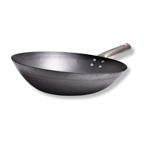 HANAKO+a hammered nitrided deep frying pan titanium handle